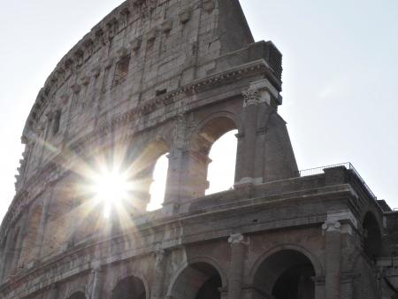 Rosanne Juergens Title: Morning Sunrays through the Colosseum