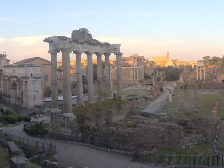 Rosanne Juergens Title: Roman Forum at Sunset