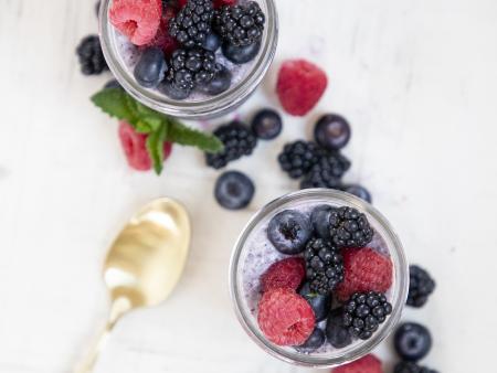 Jars with berries and spoon (photo by Kate Blakeman)