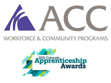 ACC Workforce & Community Programs logo with Apprenticeship Awards logo