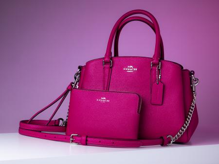 Hot pink Coach purse and bag. Photo by Kaylee Hales