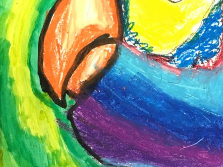 Ellie Gevargis Watercolor & Oil Pastel Kindergarten Teacher: Gayla Penner Ruckhaus Centennial Academy of Fine Arts