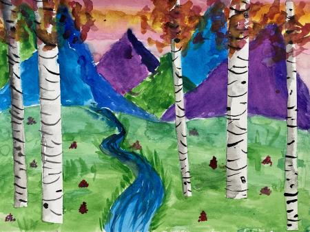 Emily Gornshteyn Watercolor 4th Grade Teacher: Joanna Mitchell Ford Elementary