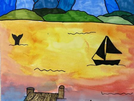 Kaitlyn Sahni Watercolor & Marker 5th Grade Teacher: Joanna Mitchell Ford Elementary