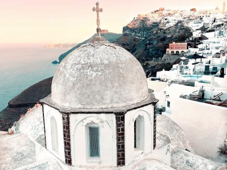 Trish Sangelo Santorini at Sunrise