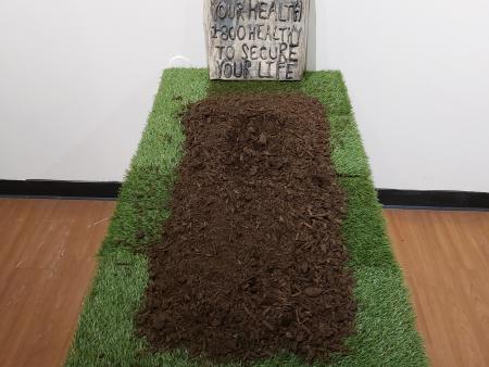 Abby Gunn - Ceramic, Artificial Grass and Soil