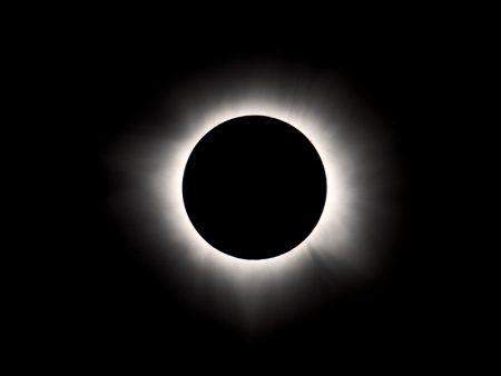 Photo of the solar eclipse by Nate Bridges