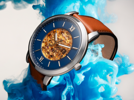 product photo of a swatch with blue smoke swirled in it by Nate Bridges