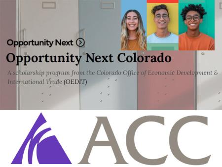 Opportunity Next Colorado banner and ACC logo