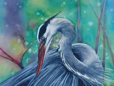 Mitzi Stambaugh - Nesting Heron