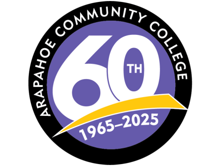 Arapahoe Community College 60th Anniversary logo - 1965-2025