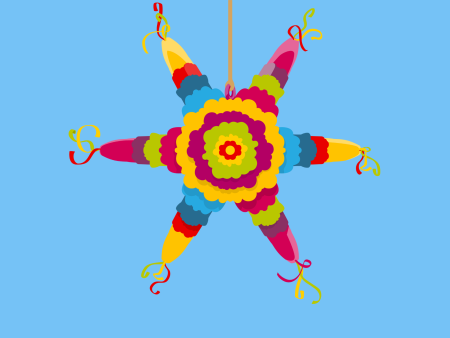 Star shaped pinata