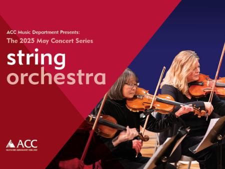 ACC students playing violins.