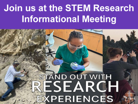 STEM Research Informational Session flyer