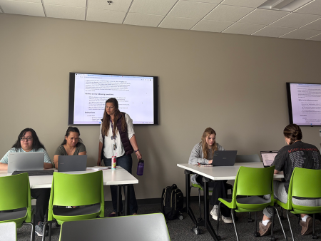 ACC students and faculty in a Behavioral Health class at the Littleton Campus.