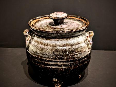 McKinnell, Jim - 4-Footed Tenmoku Jar with Lid