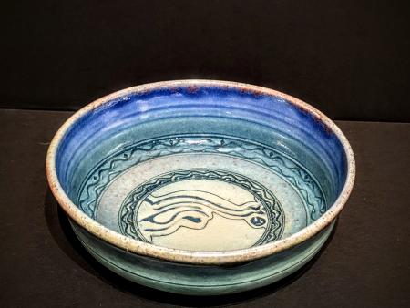 McKinnell, Jim - Opalescent Blue Bowl