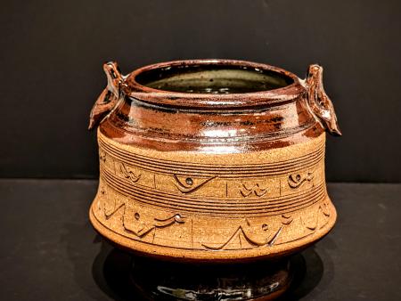 McKinnell, Jim - Brown Sgraffito Stoneware Vase