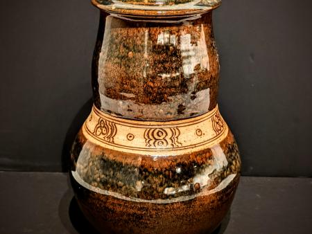 McKinnell, Jim - Stoneware Tenmoku Lidded Jar