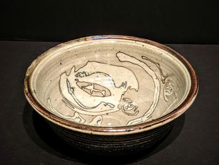 McKinnell, Jim - Tenmoku Bowl with Opalescent Rim