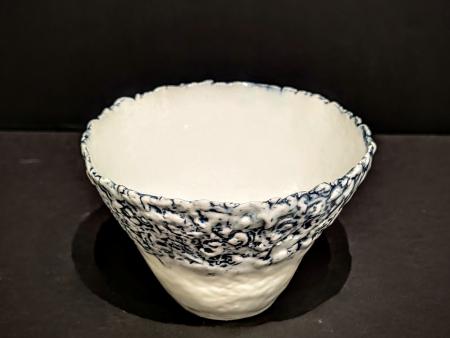 McKinnell, Jim - Blue Rimmed Mini Porcelain Bowl