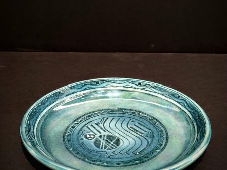 McKinnell - Teal Glazed Luster Pen Plate