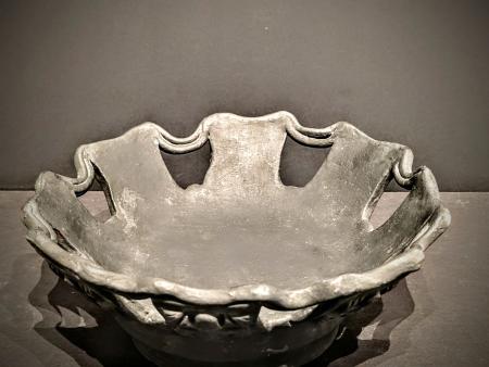 McKinnell, Nan - Earthenware Black Fog Motif