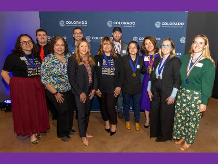 ACC students recognized at CCCS Student Excellence Awards alongside employees from ACC and CCCS.