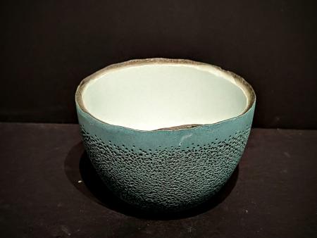 Rossheim, Emily - Teal Perforated Vessel 