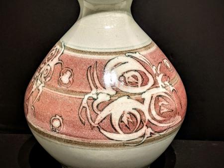 McKinnell, Nan -  Cream and Blush Abstract Vase