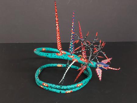 Oaxaca MX - Painted Wood Snake