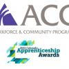 ACC Workforce & Community Programs logo with Apprenticeship Awards logo