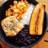 Food on a cast iron pan - Costa Rica
