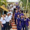 ACC students and faculty members pose for a group photo during a study abroad trip to the Dominican Republic