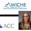 Vicki Aycock, WICHE logo and ACC logo