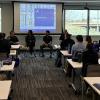 Students from ACC and Red Rocks at a lunch & learn event at Plante Moran Job Shadow event