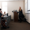 Students sitting in an ACC business class at the Littleton Campus.