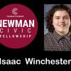 Isaac Winchester, ACC student, Newman Civic Fellow logo