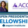 ACC President Stephanie J. Fujii, ACC loog, Aspen Presidential Fellowship logo