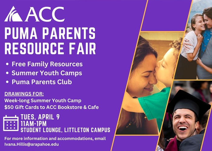 Puma Parents Resource Fair flier