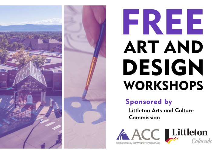 Free Art and Design Workshops (ACC Art & Design Center | hand drawing with a pencil on paper)