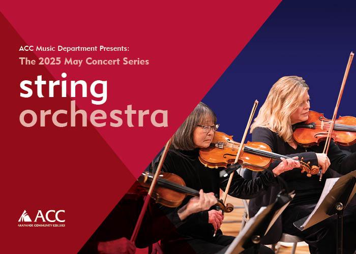 ACC students playing violins.