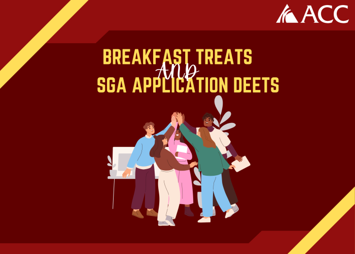 Tasty Treats and SGA Application Deets