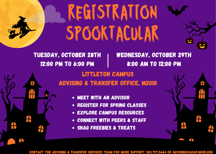 Registration Spooktacular flyer