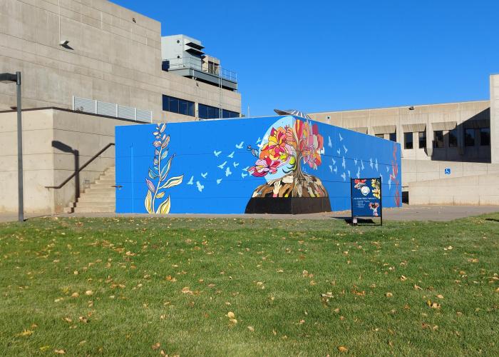 ACC's new mural: Roots of Learning, Wings of Growth at the Littleton Campus