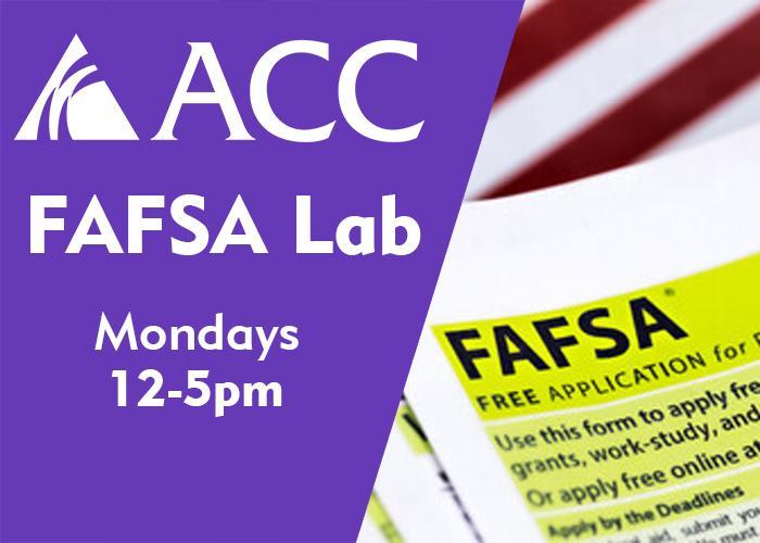 ACC logo - FAFSA Lab - Mondays 12-5pm