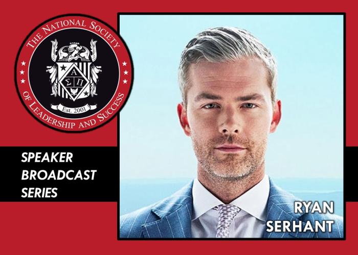 NSLS logo - Ryan Serhant photo - NSLS Speaker Broadcast Series