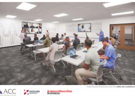 Rendering of Nurse Aide Classroom A2160 - ACC Annex Remodel