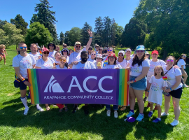 ACC students and staff at the Pride Parade - June 2023