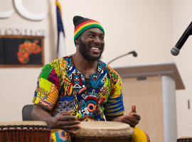 ACC students participating in Hearing Our Beats in celebration of Black History Month